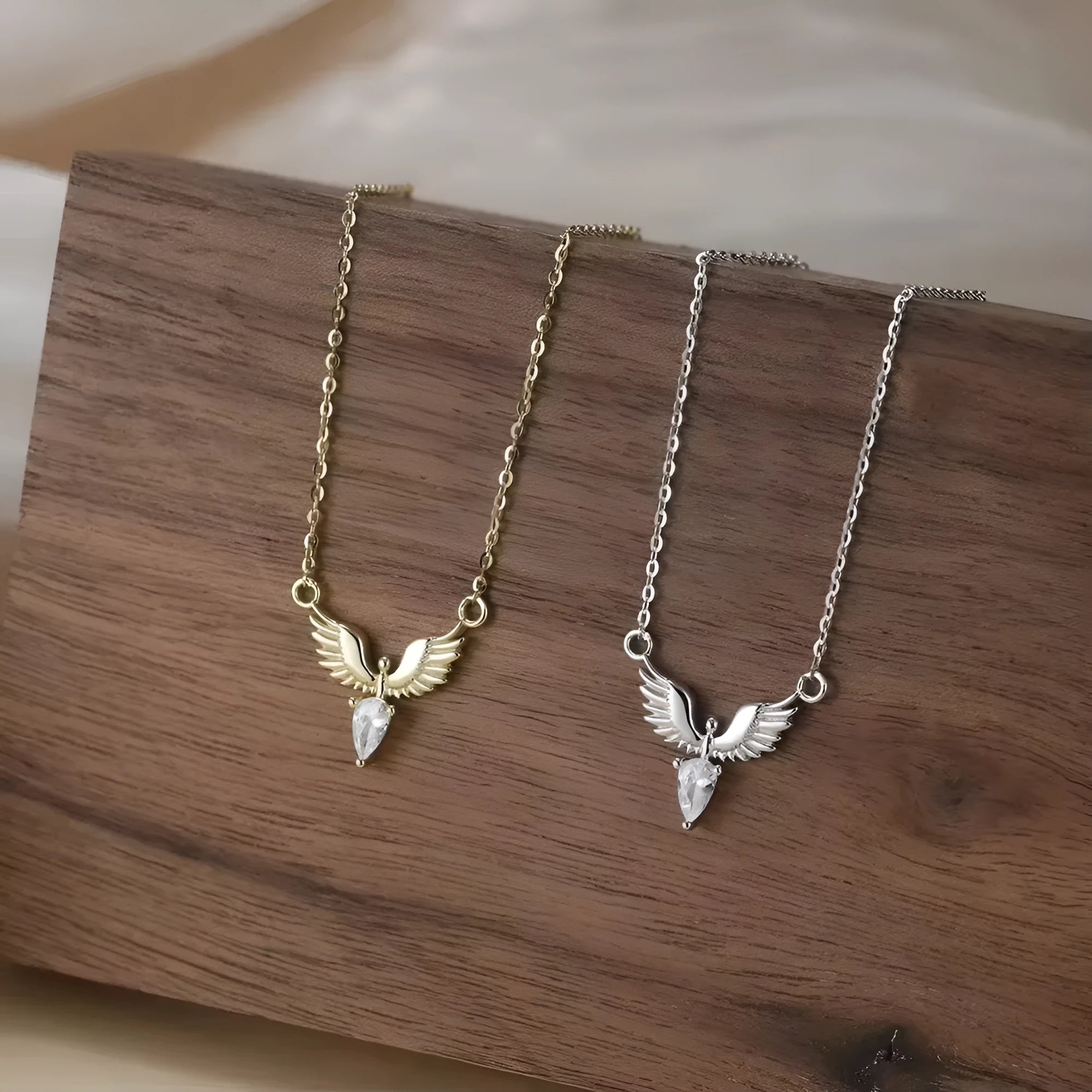 925 sterling silver necklace with electroplated eagle pendant on adjustable O-ring chain