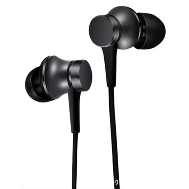 Piston wired in-ear headphones with 3.5mm jack in black, blue, and red colour options