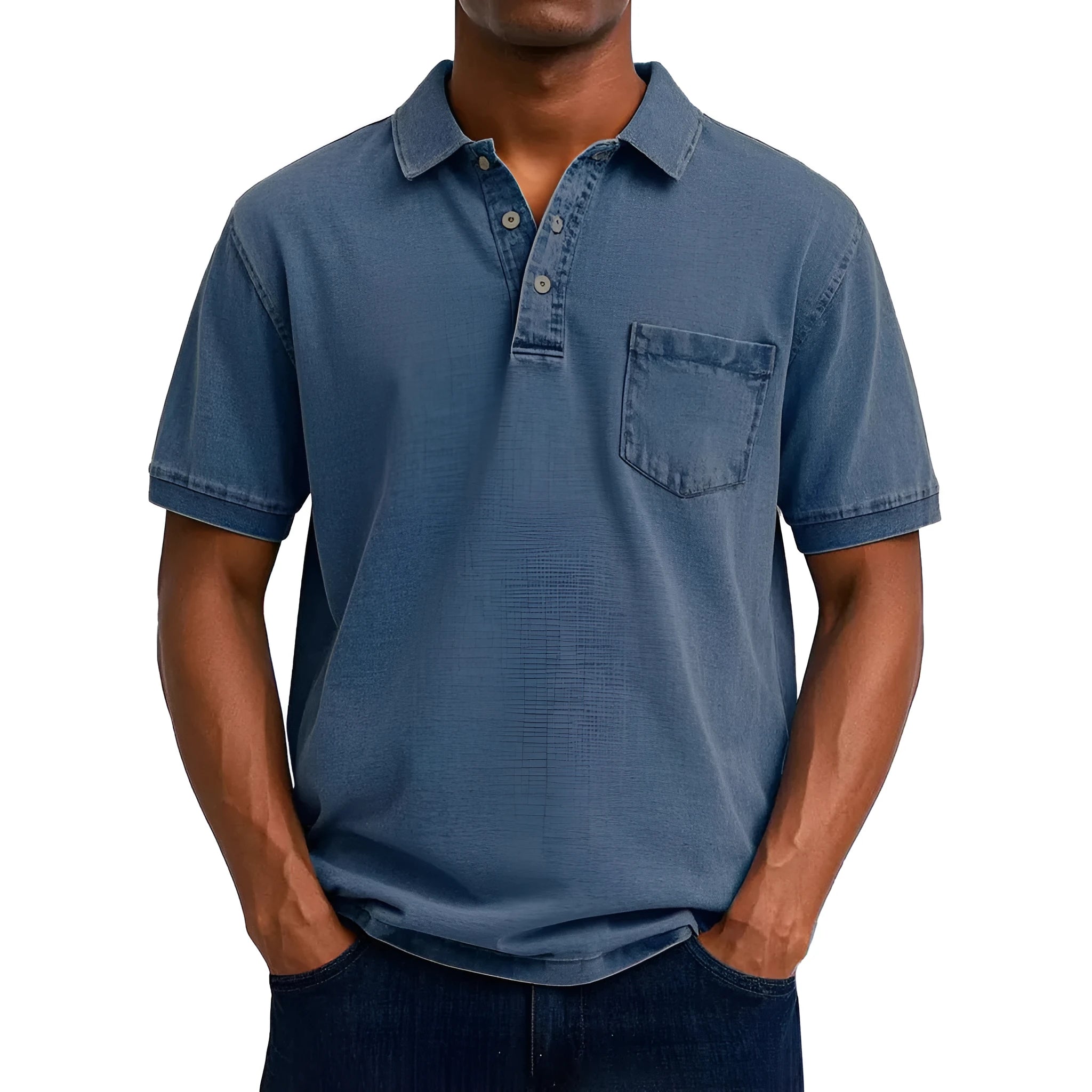 Men's plus size printed short sleeve shirt in polyester fabric with Korean style design