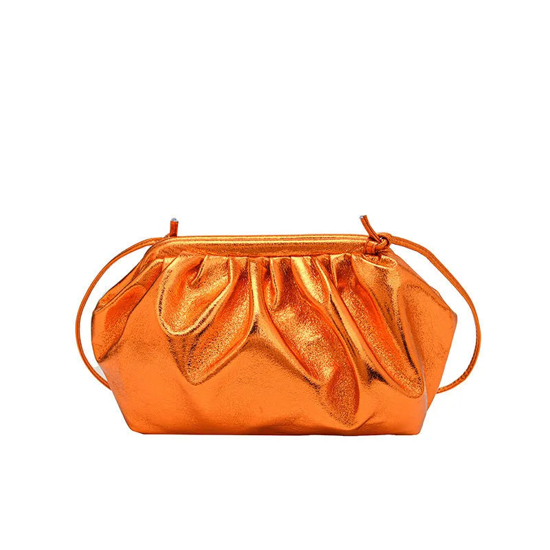 PU leather simple hair clip crossbody bag with organised compartments in multiple colour options