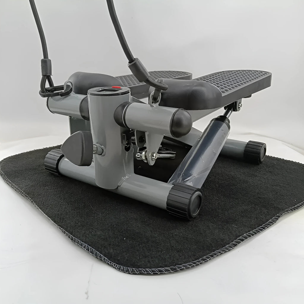 Silver gray hydraulic pedal machine for waist slimming and home fitness