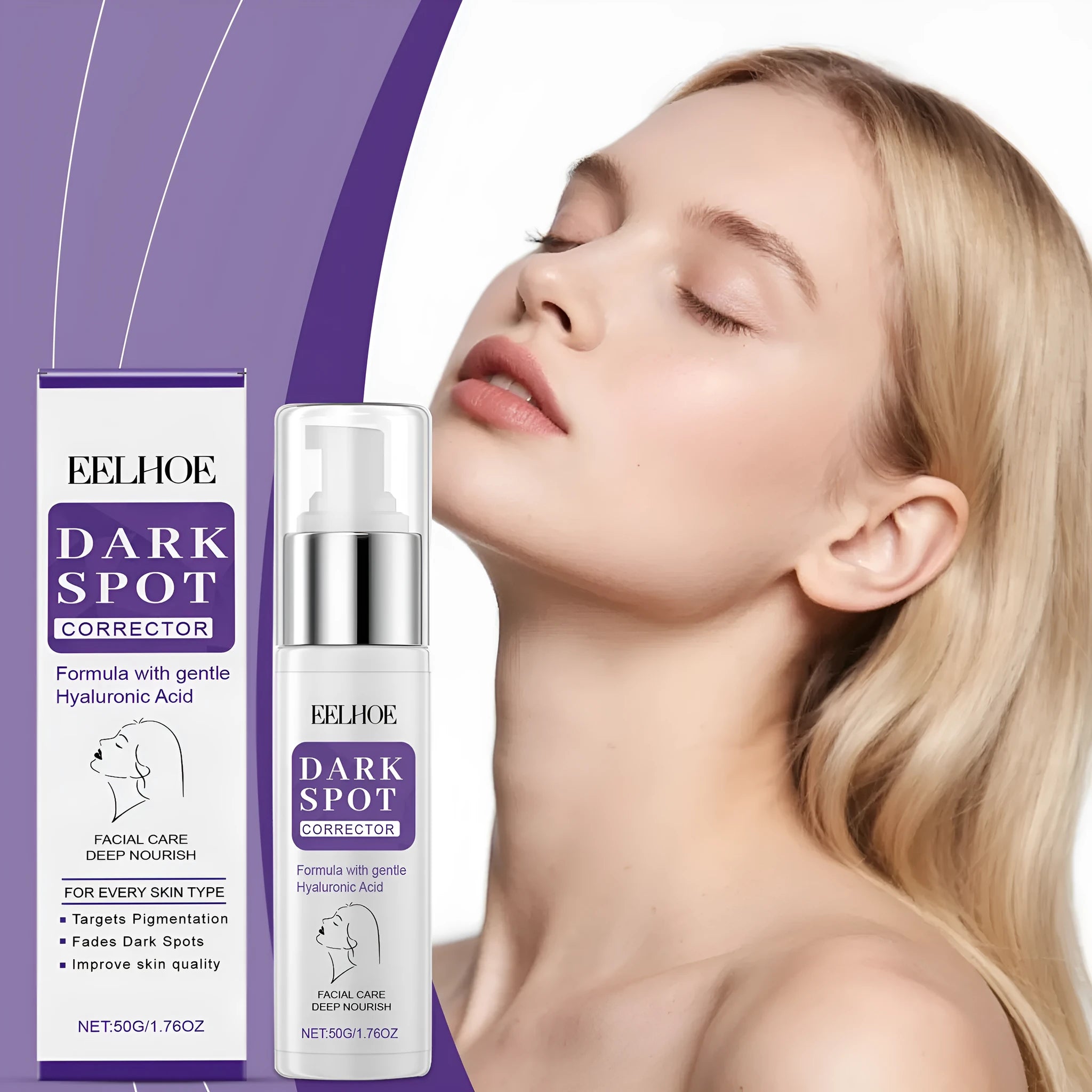 50g skin care cream tube for daily moisturising, water oil balance, and pore care