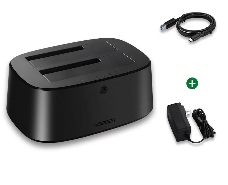 Green Link black external hard disk enclosure case for 2.5-inch drives with USB cable