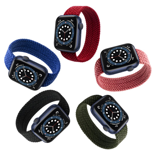 Universal woven Apple Watch strap in multiple colours with elastic design for sports use
