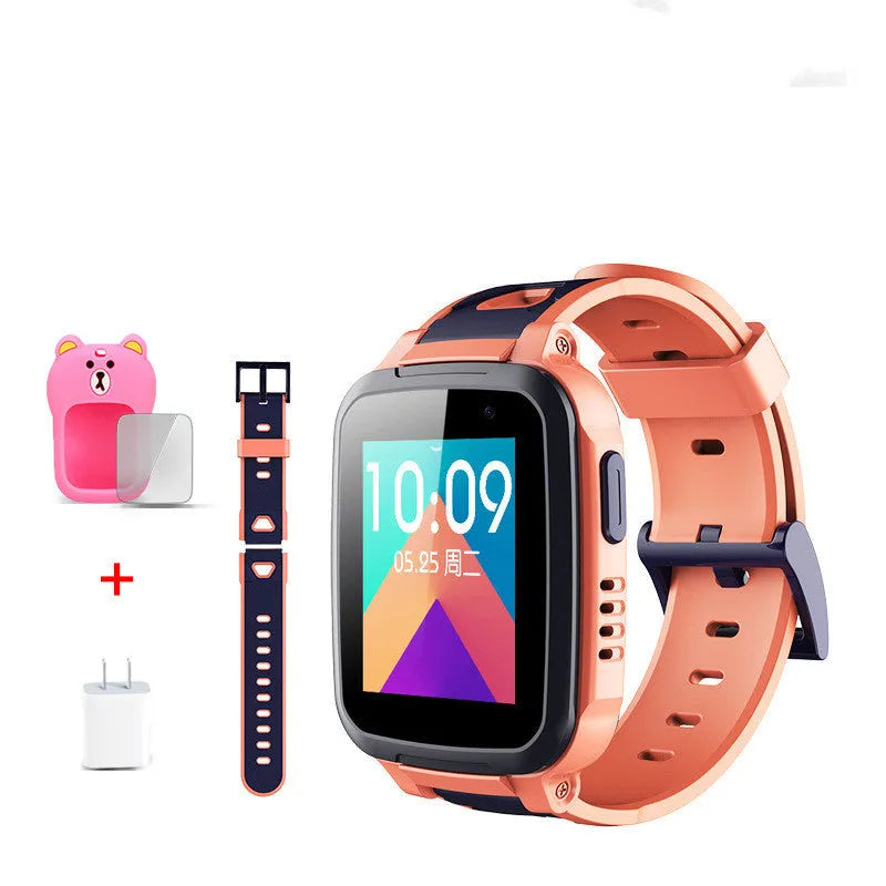 SE5 children's smart watch phone with GPS tracker, waterproof touch screen, and stainless steel wristband