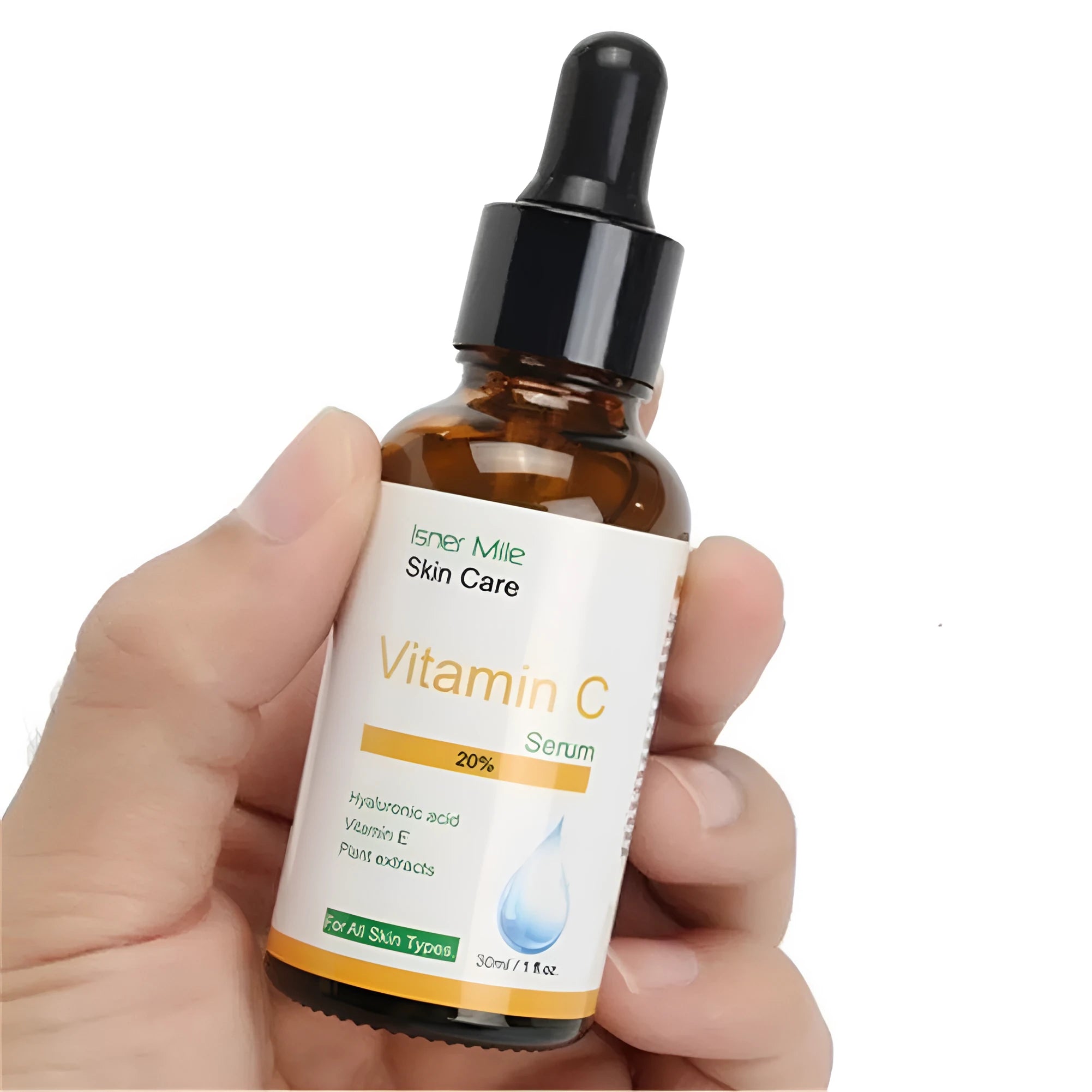 30ml bottle of vitamin C serum skincare essence for brightening and hydration