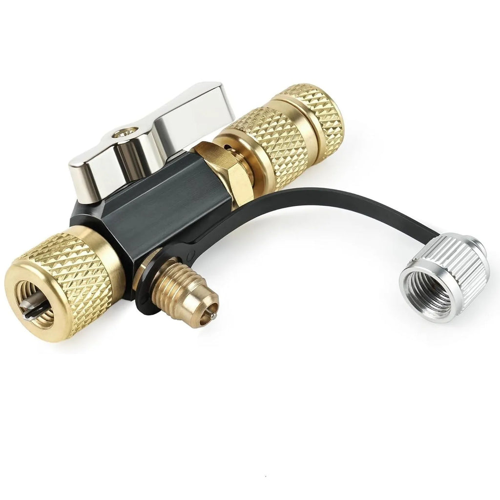 Valve core disassembly tool set with metal construction for 1/4 and 5/16 inch valves