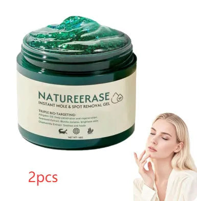 Natureerase Instant Mole Spot Removal Gel 45g tube for hydrating spot treatment