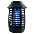 Black aromatherapy mosquito lamp insect killer trap on a surface.
