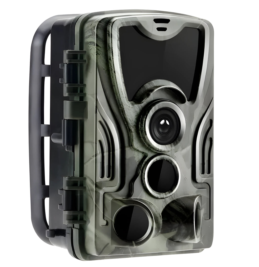 Green cellular trail hunting camera with 16MP sensor and night vision LEDs