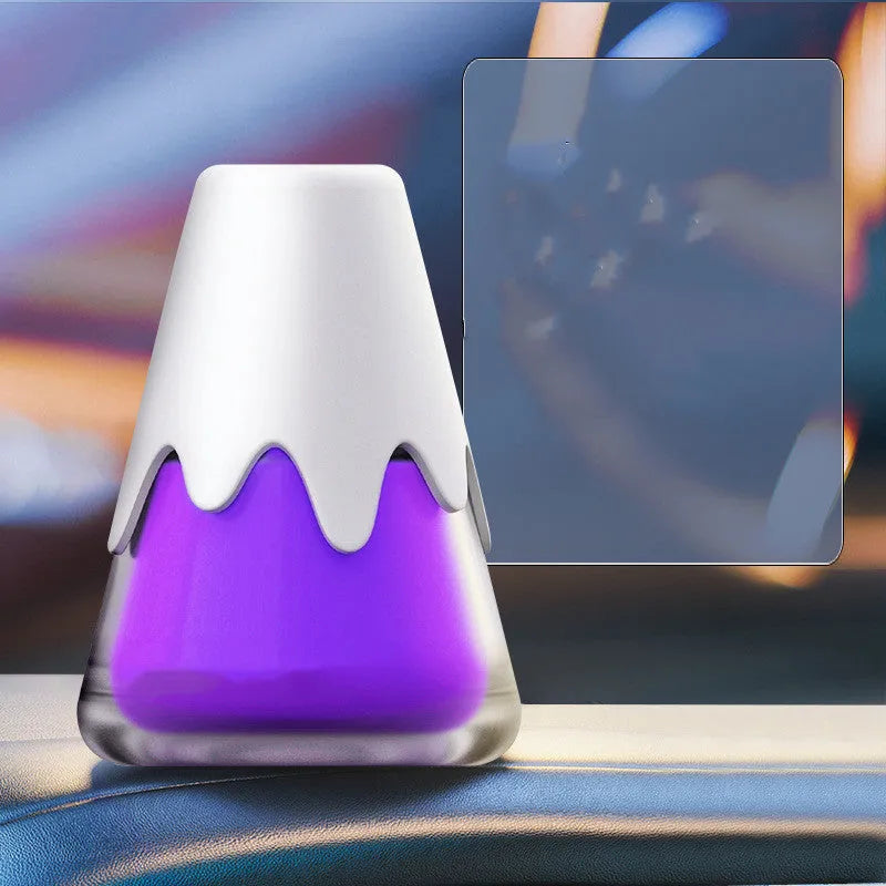 Car aromatherapy diffuser fragrance cream in glass jar with approximately 9.1 by 6.9 cm dimensions