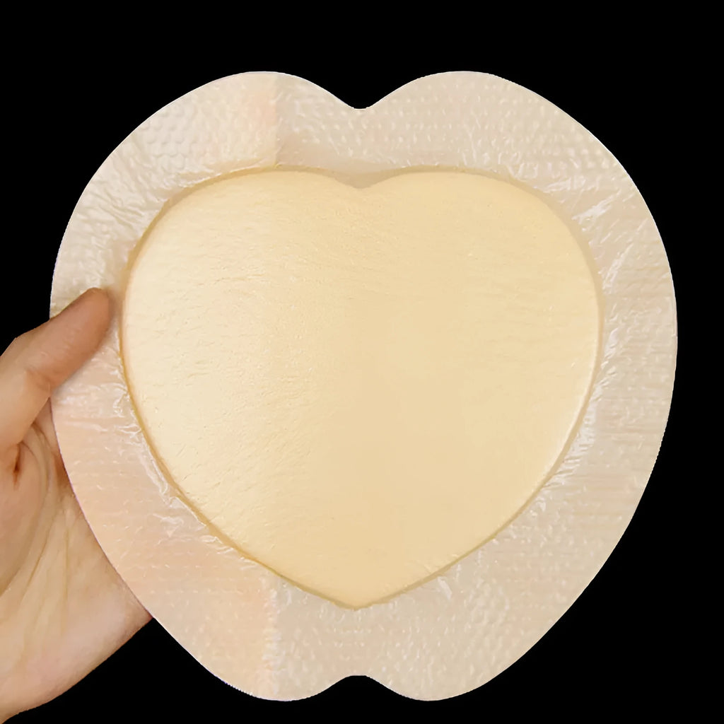 Large skin colour silicone gel foam medical dressing for bedsore prevention and pressure sore care