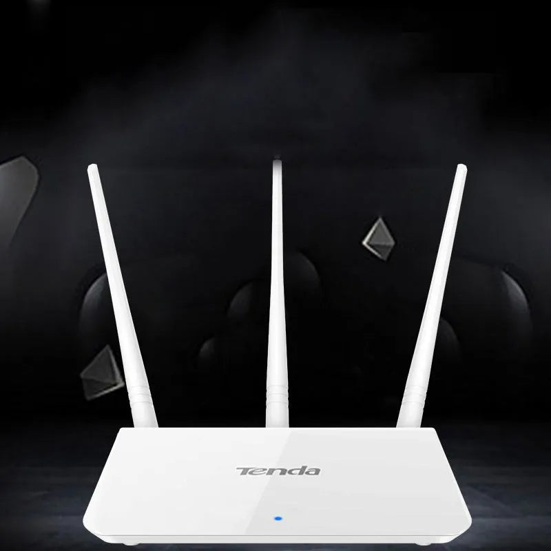 White dual-band wireless router with US plug for 2.4G and 5G broadband networks