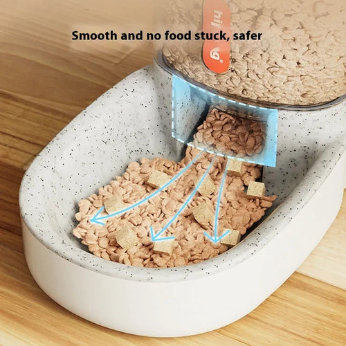 Automatic pet water fountain or feeder with 3.8L capacity in grey, blue, pink, or green colour