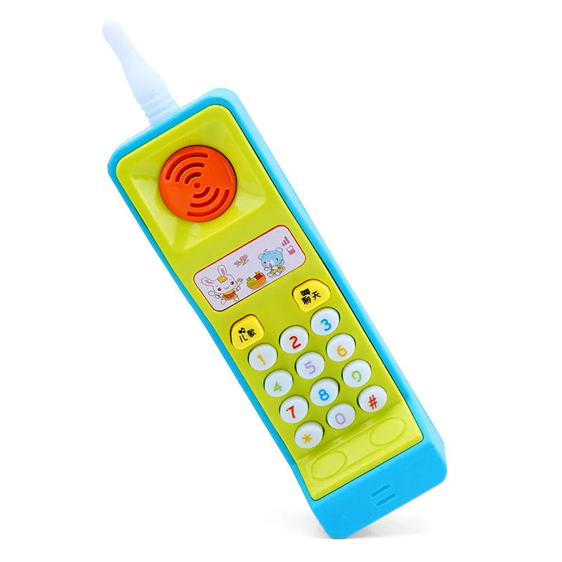 Children's sound and light educational toy with cartoon animal design showing colourful buttons and lights