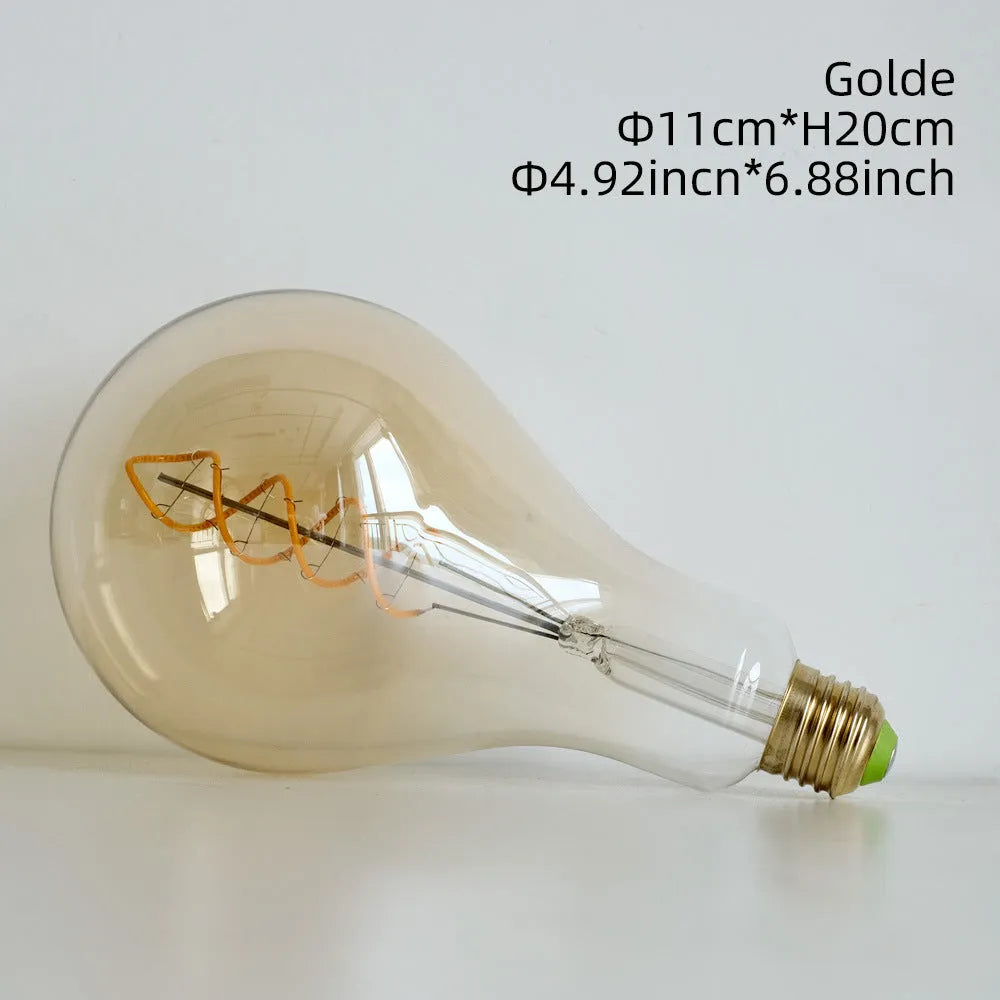 Golden double helix LED soft light strip measuring 110mm diameter with energy efficiency level 1 rating