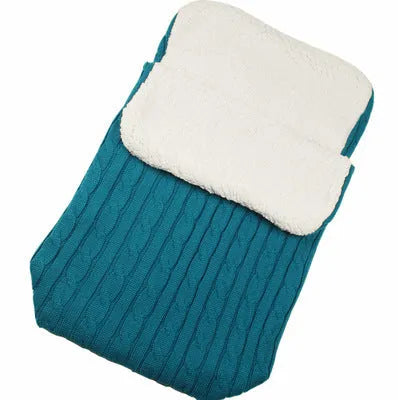 Baby stroller sleeping bag with envelope design in multiple colours showing lamb cashmere lining