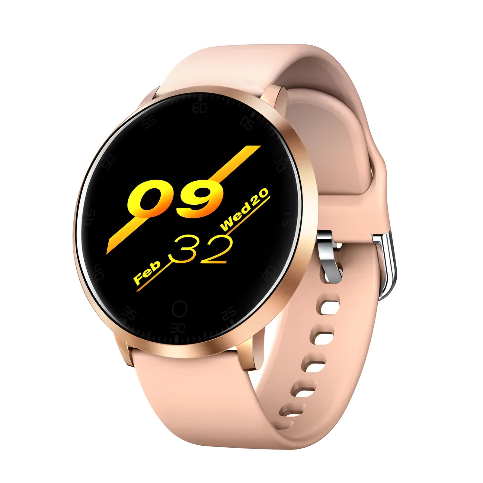 Ultra-thin waterproof smart health bracelet with zinc alloy body and 1.3-inch touch screen display