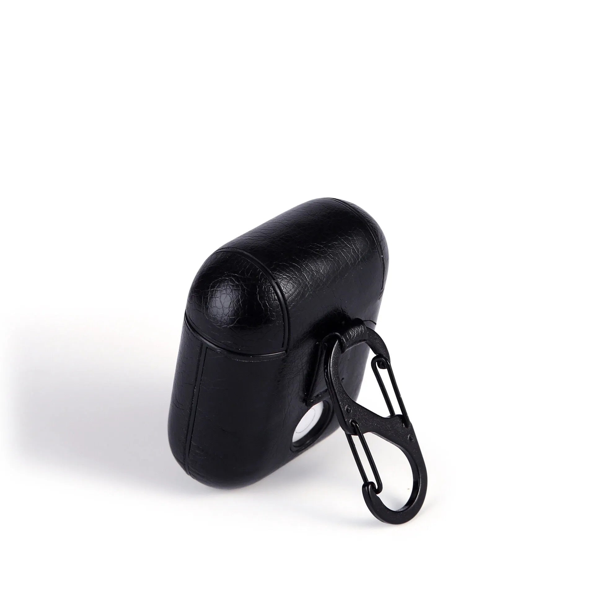 Genuine leather charging case for Apple Airpods in black, brown, light brown, and red