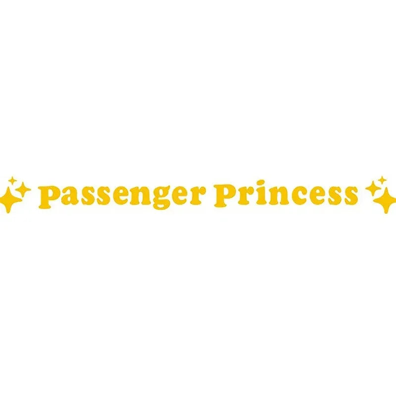 Passenger Princess rearview mirror decorative sticker in reflective colours on car side mirror
