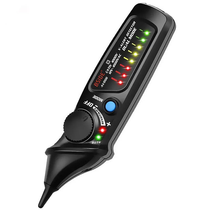 Smart sensor test pencil with round head for high pressure electrical testing applications
