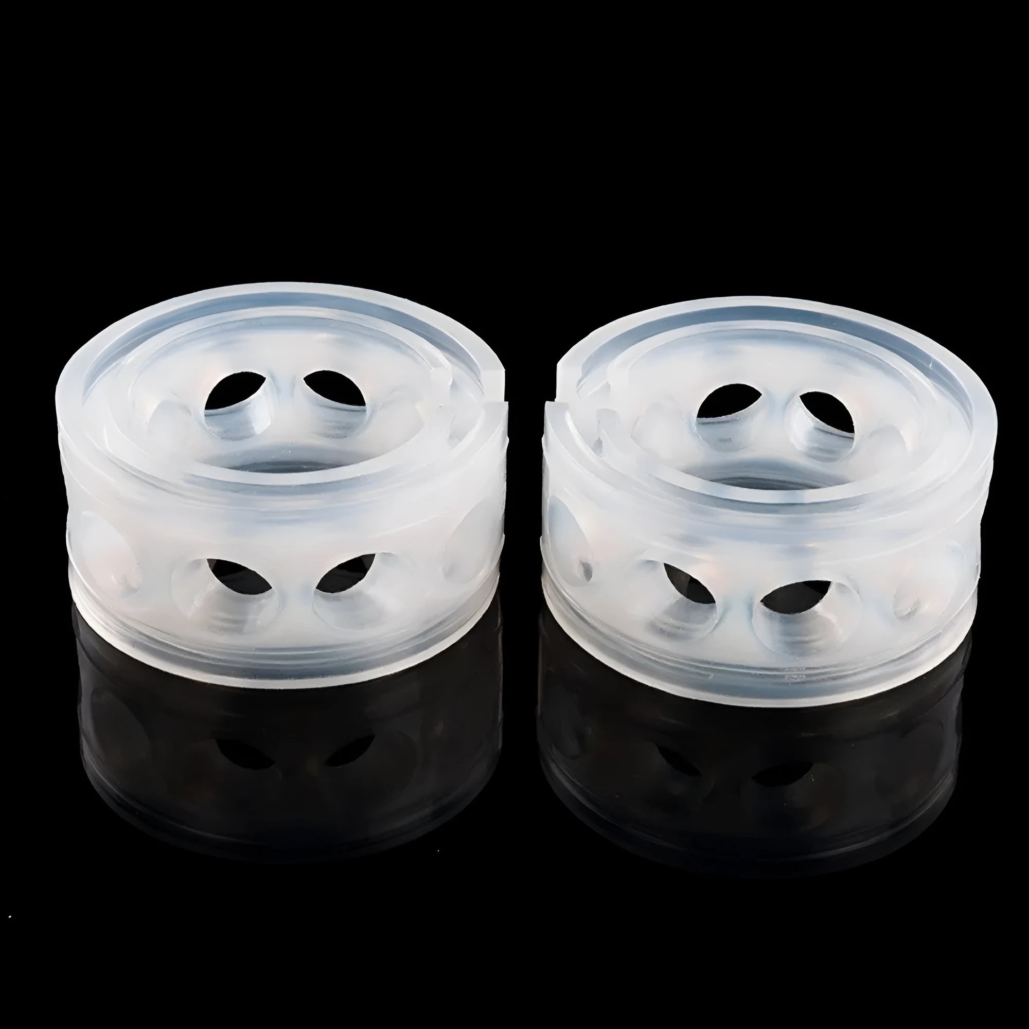Transparent rubber car shock absorbers for vehicle modifications in six size options