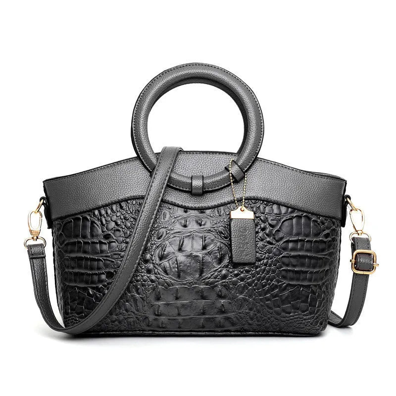 Fabric ladies shoulder handbag with zipper compartments in multiple colour options