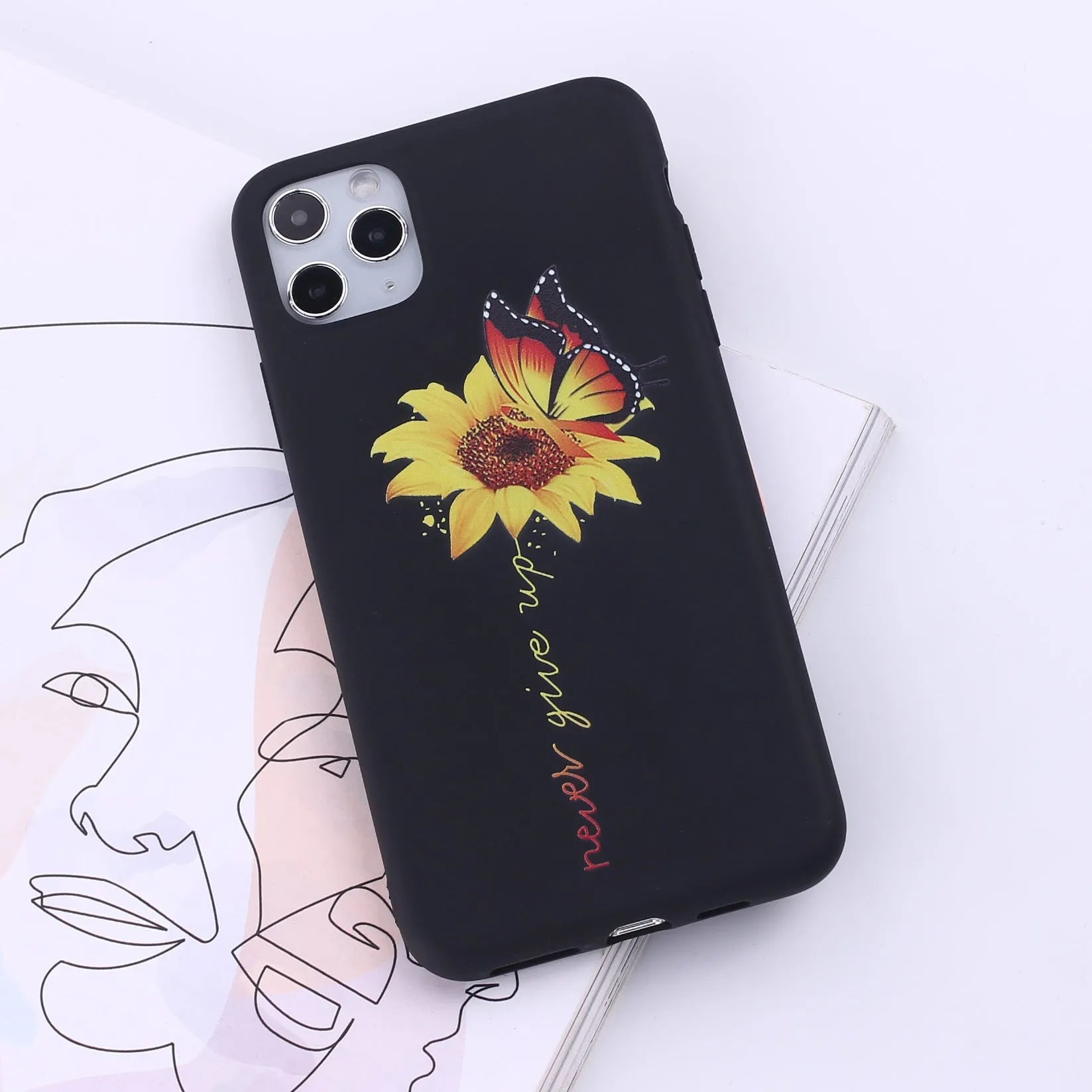 TPU mobile phone back cover case for iPhone in painted European and American style design