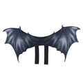 Black cloth bat wings pet costume in three sizes for Halloween dog and cat dress-up