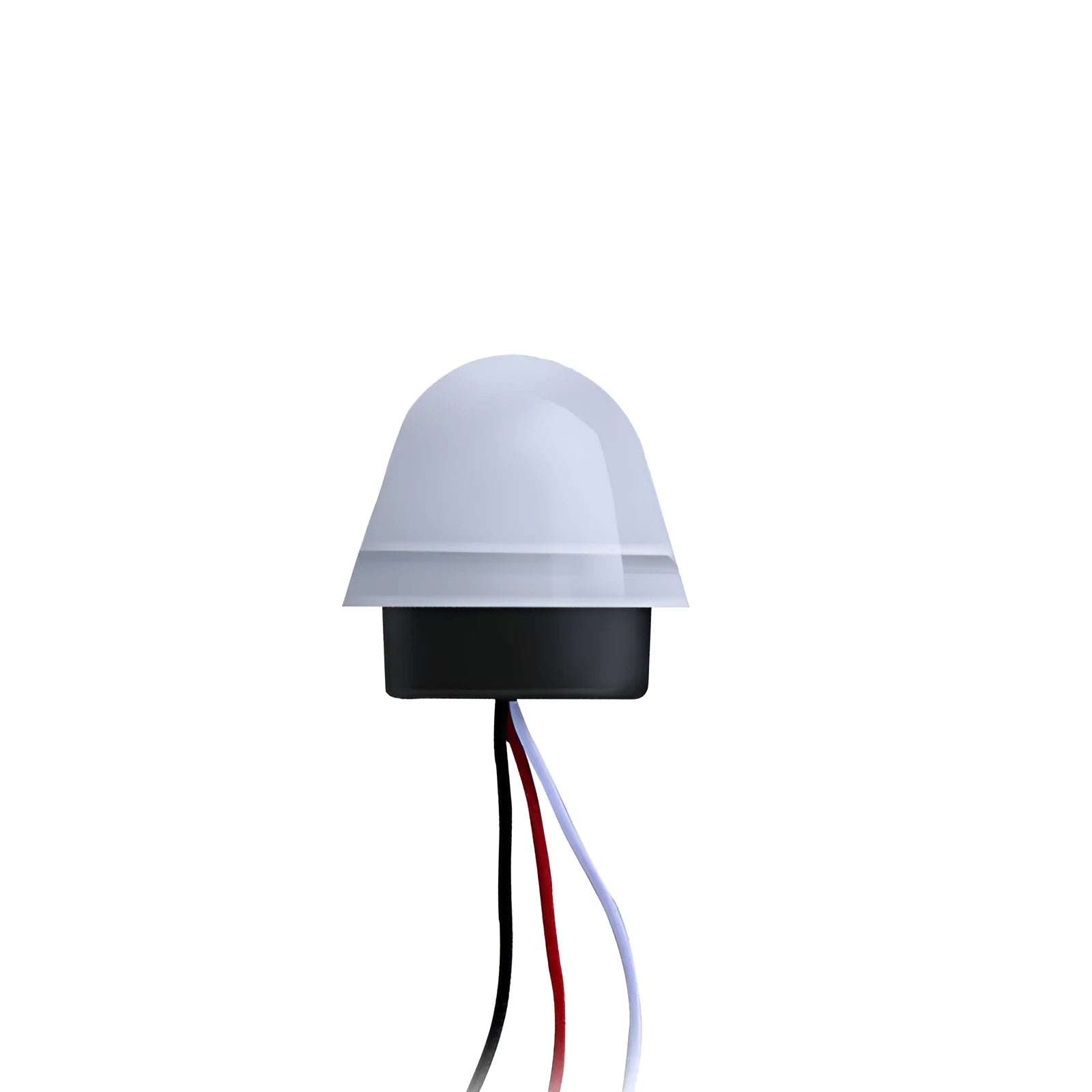 White automatic induction street lamp with motion sensor for outdoor lighting