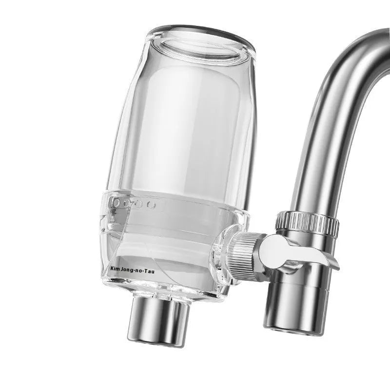 Ceramic faucet water filter for direct tap mounting with clean water function