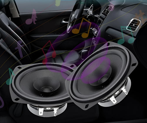 4-inch bass coaxial car horn speaker with magnet construction for General Motors vehicles