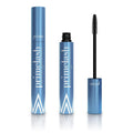 Black dual-end eyelash comb and brush beauty tool for lash grooming