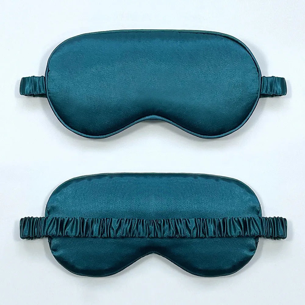 Reversible rayon satin sleep mask in a choice of colours with an elastic headband.
