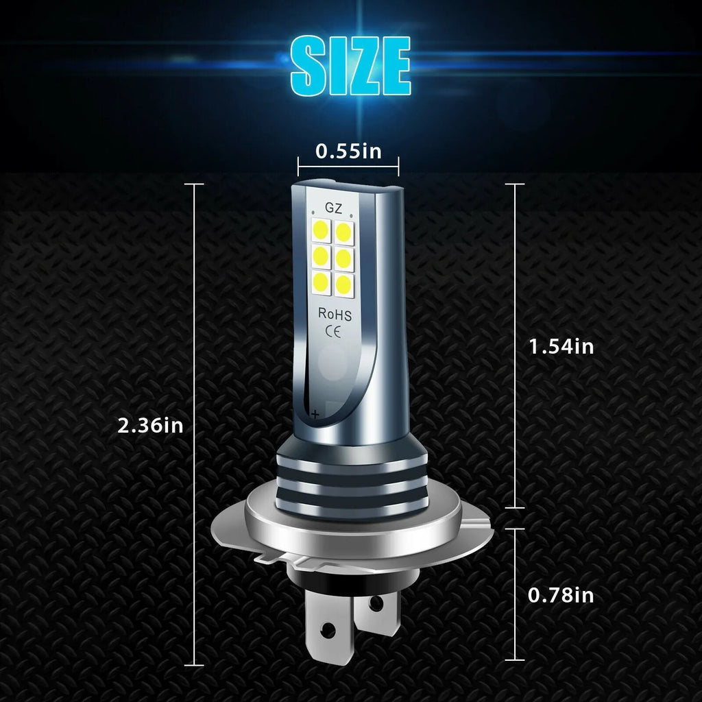 110W LED car fog lamp with aviation aluminium housing and multiple bulb base options