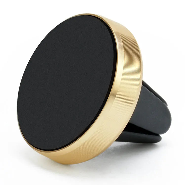 Car air vent magnetic mobile phone holder in rose gold, gold, black, red, or silver colour