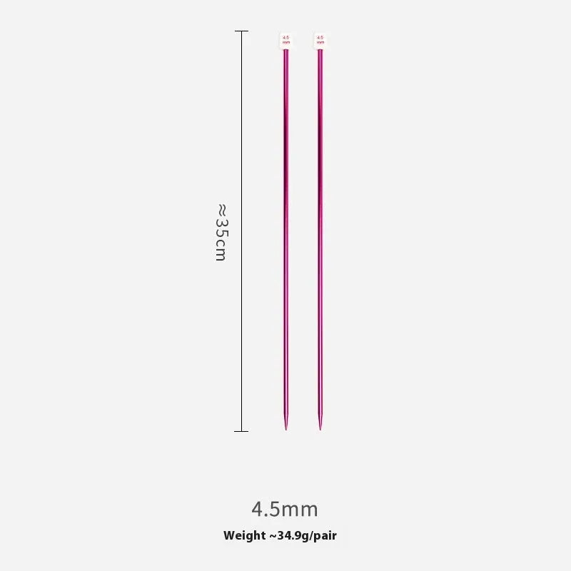 Set of crochet hooks in various sizes from 2.0mm to 10.0mm, each with a protective cap on a lengthened handle.