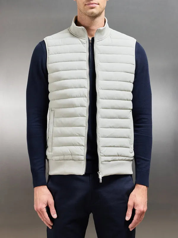 Corduroy down jacket vest stand collar men casual black navy blue light gray sizes L to XXXL