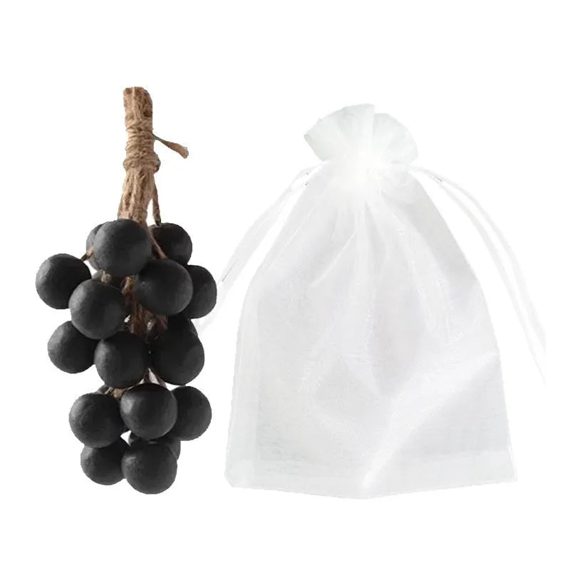 Handmade grape and litchi cleansing soap bars, 120g each, in gift box and mesh bag bulk packaging.