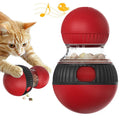 Rotating plastic cat toy with super ball colour design measuring 155mm by 87.5mm