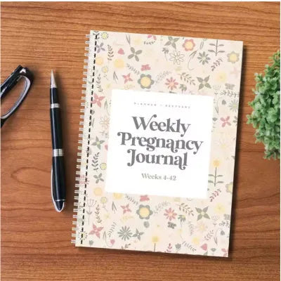 A5 pregnancy diary notebook with weekly format for pregnancy tracking