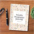 A5 pregnancy diary notebook with weekly format for pregnancy tracking