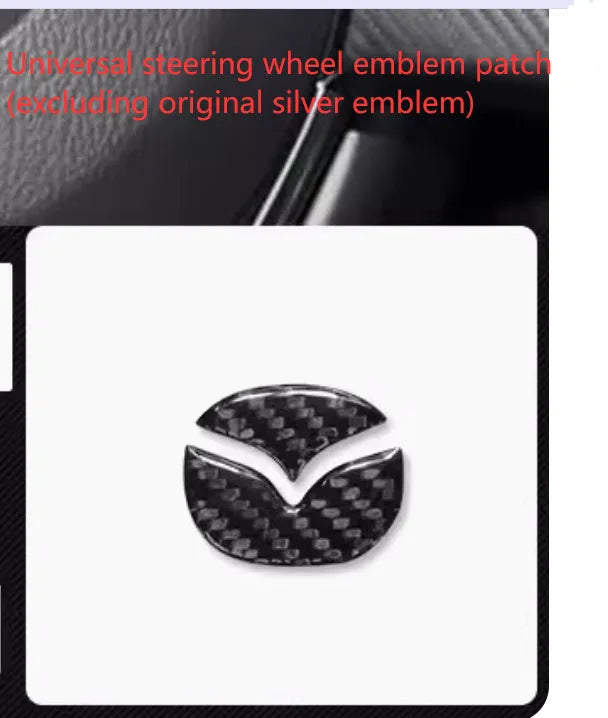 Aluminium alloy steering wheel button decorative stickers in red silver blue colours