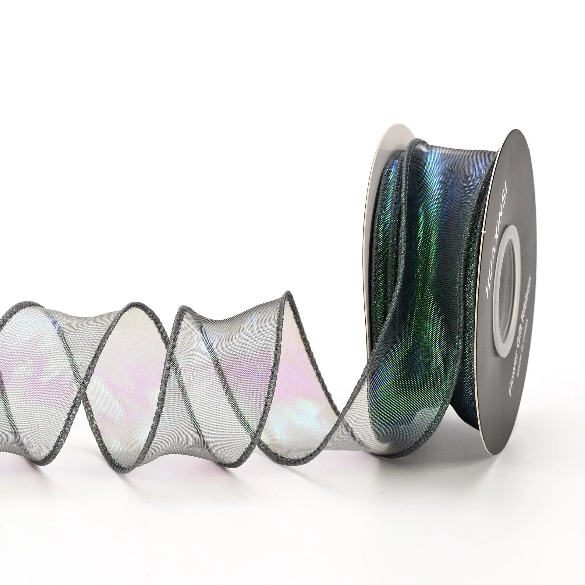Fishtail yarn decorative ribbon with colourful wave design in multiple colour options