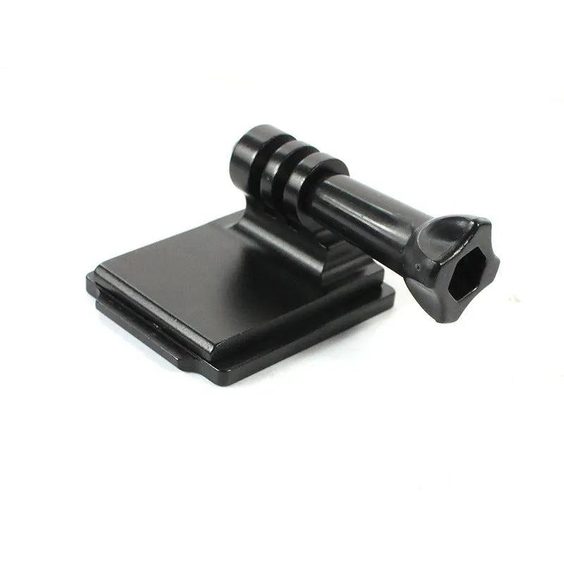 Black aluminium alloy and plastic helmet holder extension rod for GoPro 3 and 4 cameras with quick-release bracket