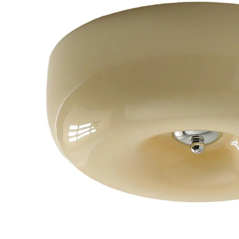 Cream coloured American style bedroom ceiling light fixture with three-colour lighting control