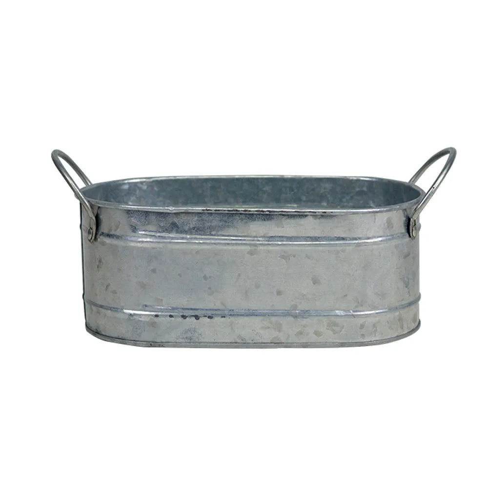 Iron sheet succulent flowerpot with desktop design for corrosion-resistant plant cultivation