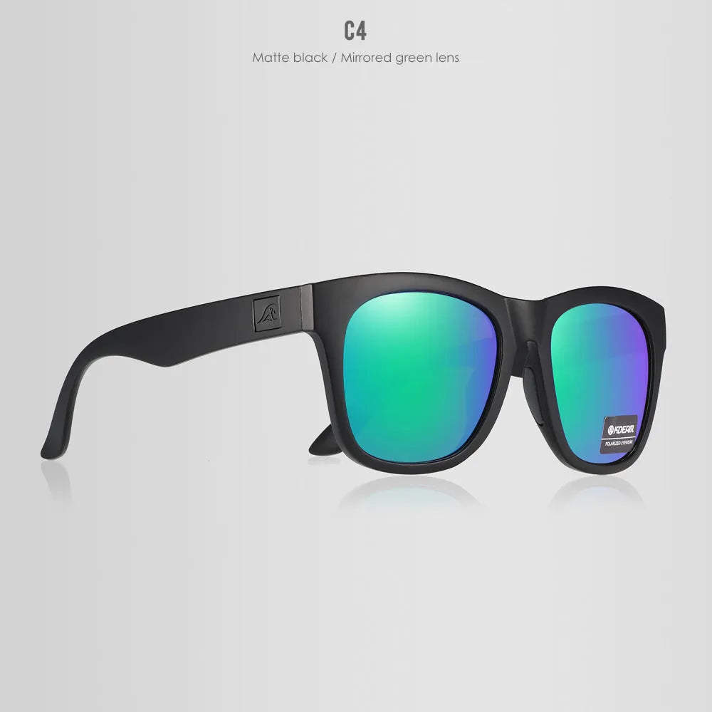 Polarised sunglasses with TAC lenses and PC frame for outdoor UV protection