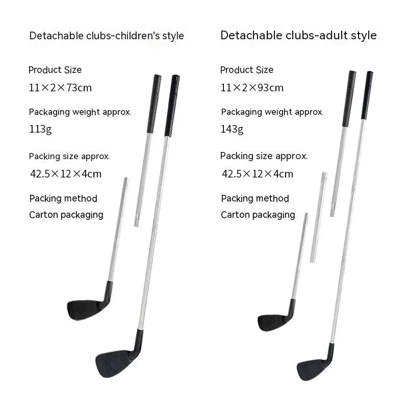 Metal golf club for children and adults used as outdoor parent-child sports toy