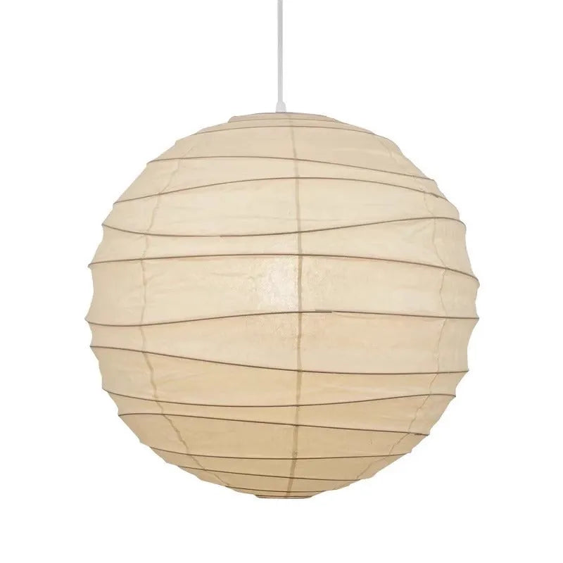 Japanese-style rice paper chandelier pendant light in 30cm and 45cm diameters